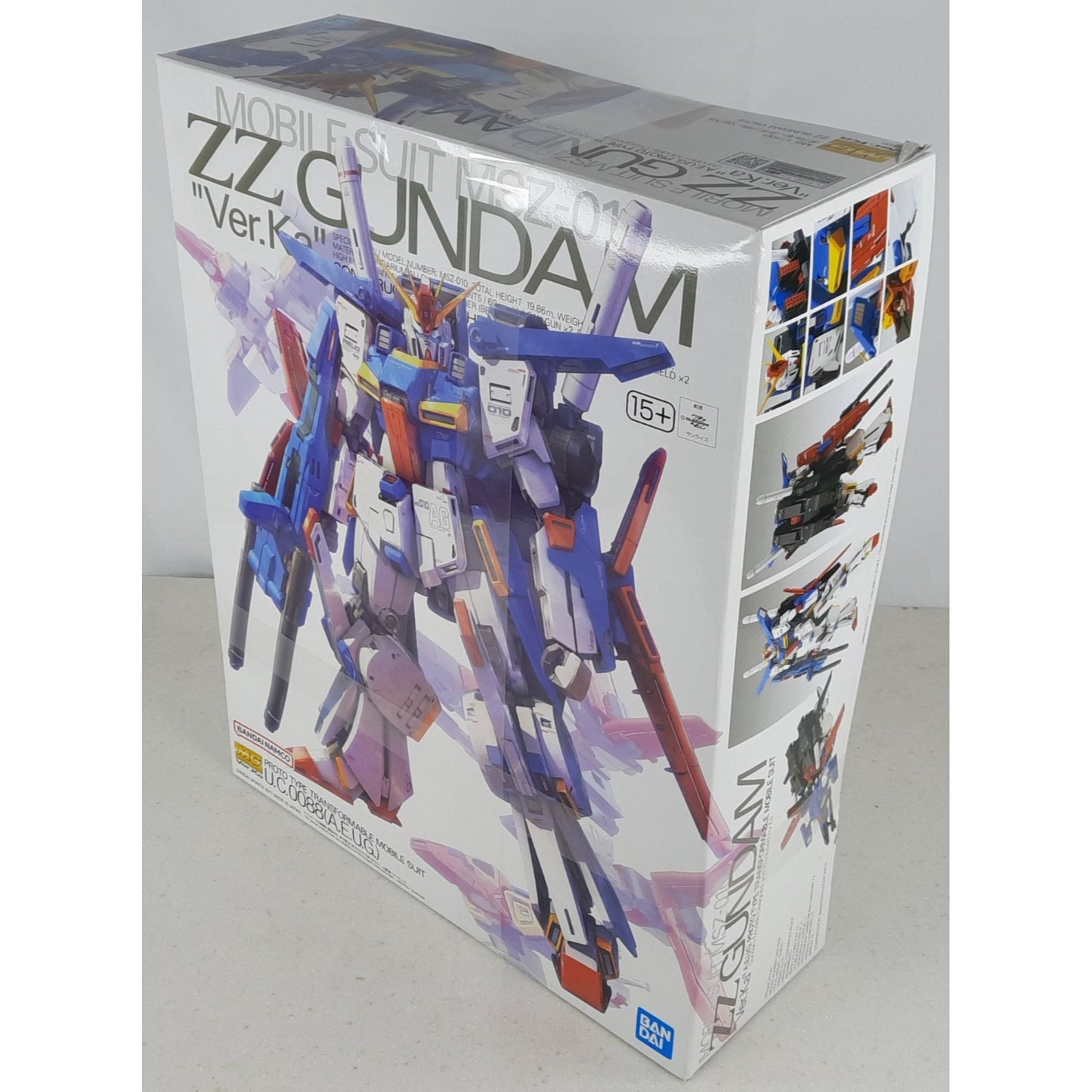 BANDAI MG ZZ Gundam Ver.Ka MSZ-010 1:100 model kit DISTRESSED BOX