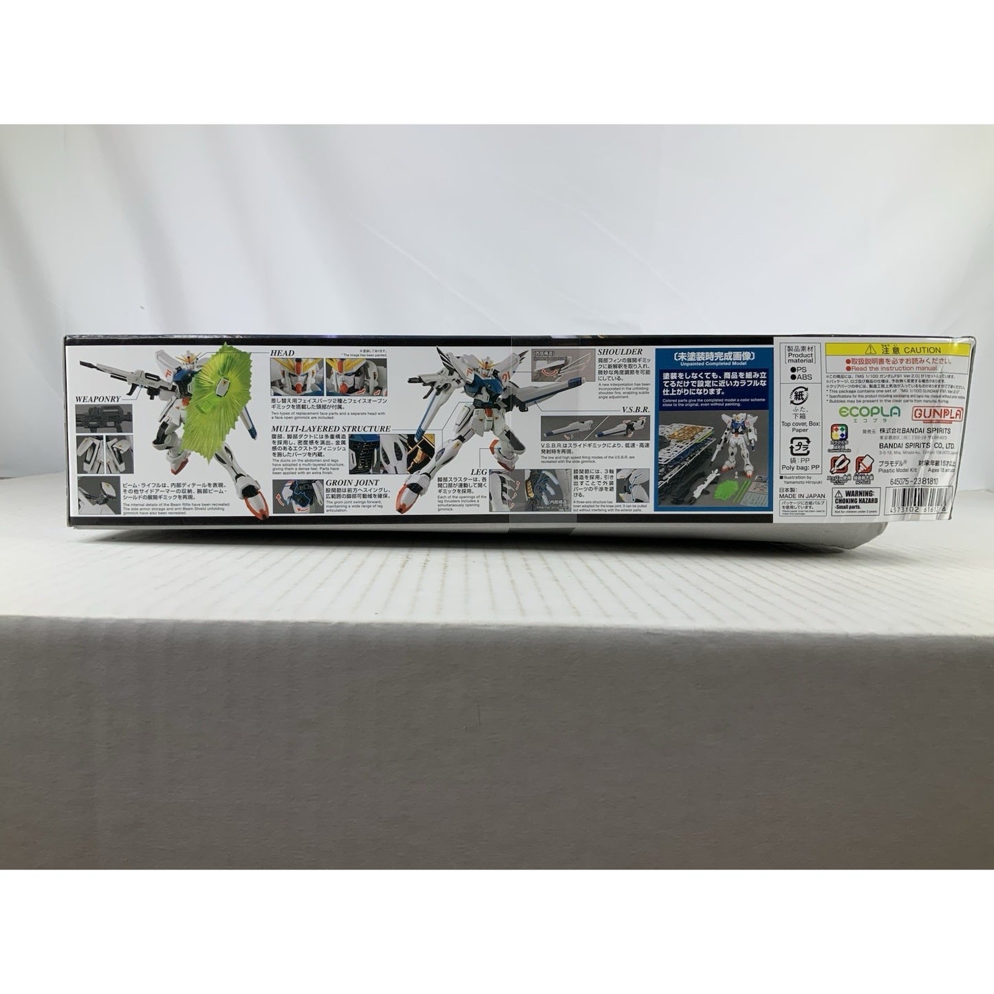 BANDAI MG F91 Gundam F91 Ver 2.0 5061612 1:100 model kit DISTRESSED BOX
