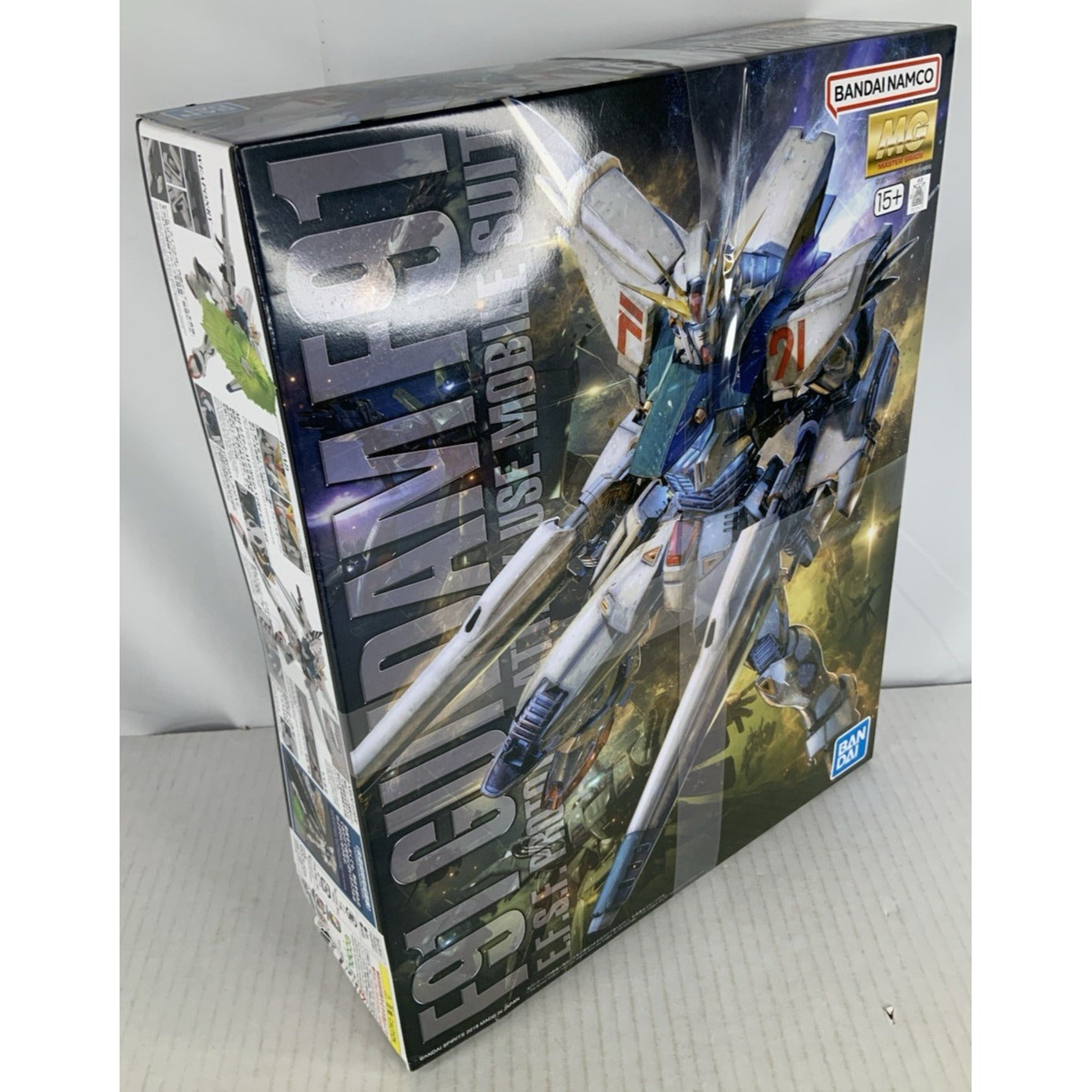BANDAI MG F91 Gundam F91 Ver 2.0 5061612 1:100 model kit DISTRESSED BOX