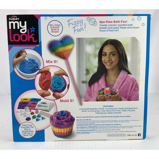 Cra Z Art My Look Scented Bath Bombs Maker Kids Fun Activity NEW
