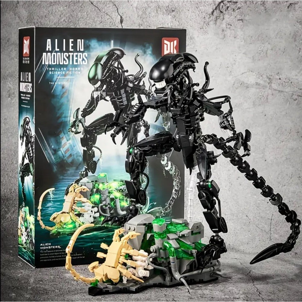 Alien xenomorph monster Venom Last Dance Building Block Set Compatible Lights Up
