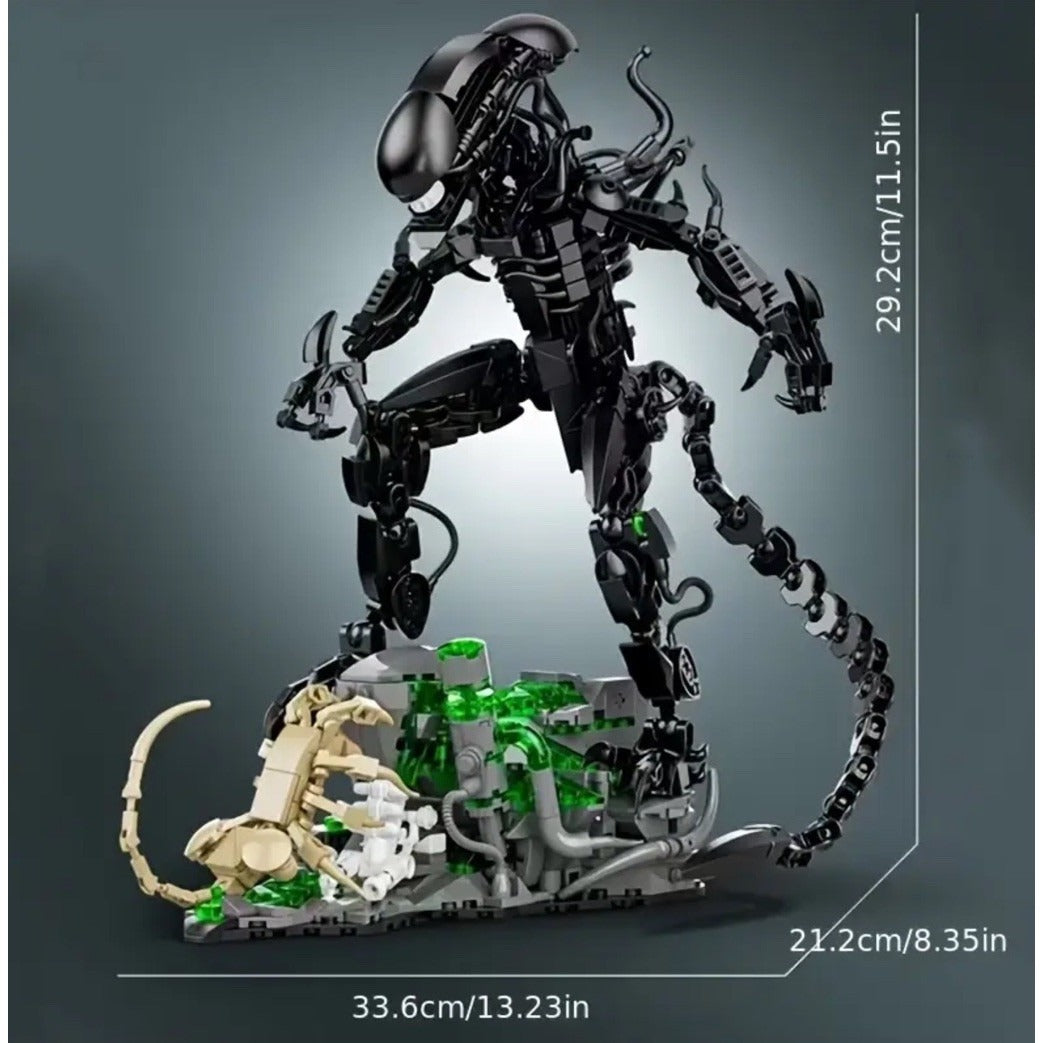 Alien xenomorph monster Venom Last Dance Building Block Set Compatible Lights Up