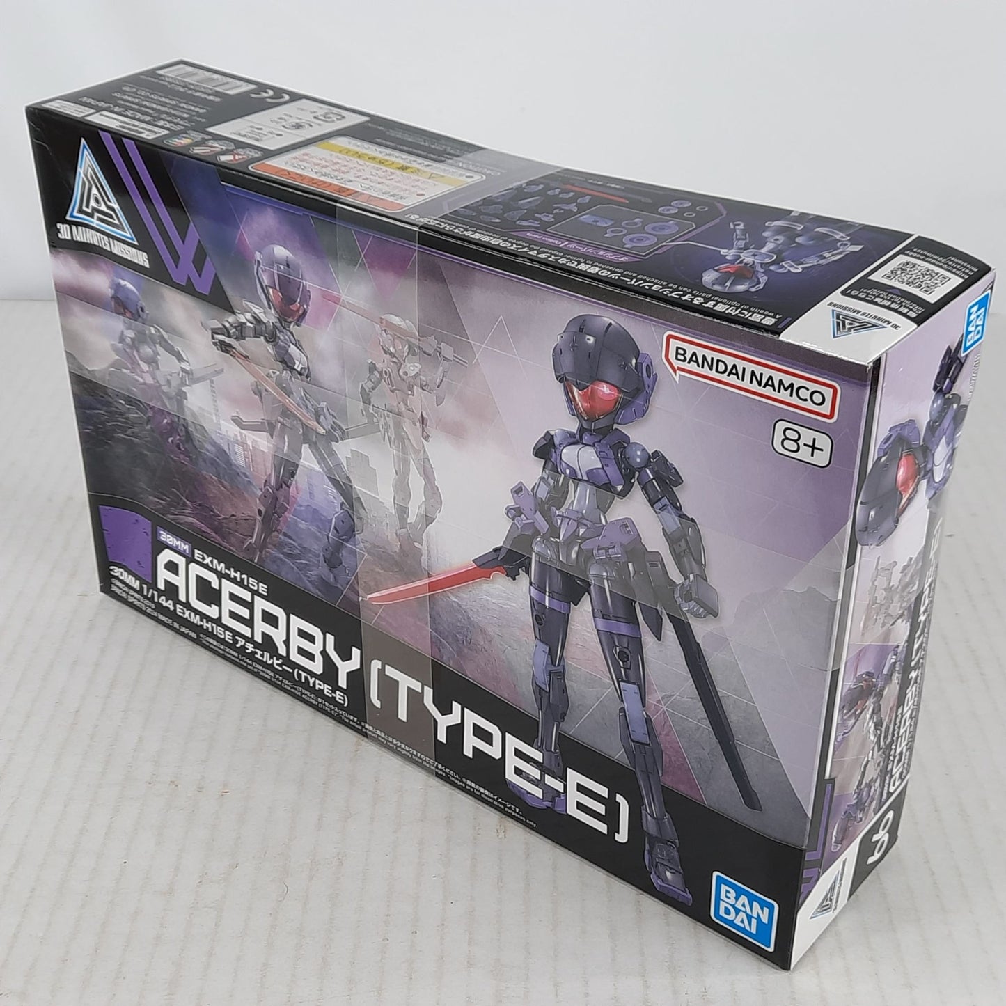 BANDAI 30MM EXM-H15E Acerby Type-E 66 1:144 model kit DISTRESSED BOX