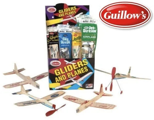 Guillows Toy wood Plane Kit Lot set rubber powered airplanes