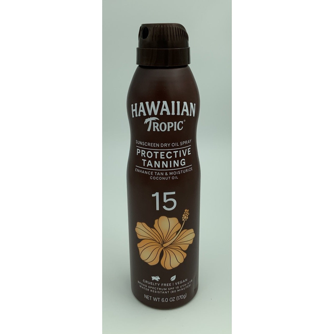 Hawaiian Tropic Protective Tanning Oil Spray Enhance Tan Coconut SPF15