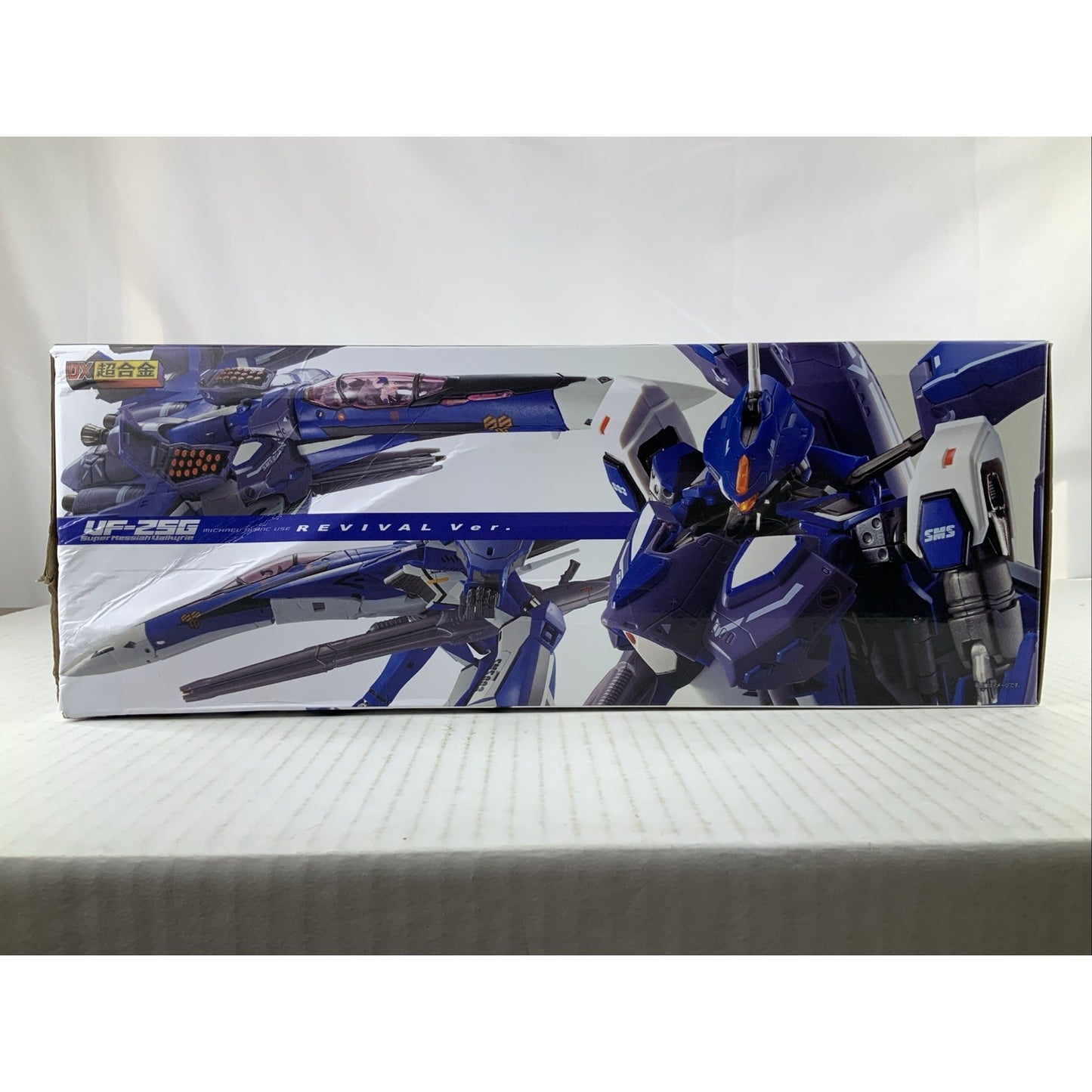BANDAI DX Chogokin VF-25G SUPER MESSIAH VALKYRIE REVIVAL figure DISTRESSED BOX