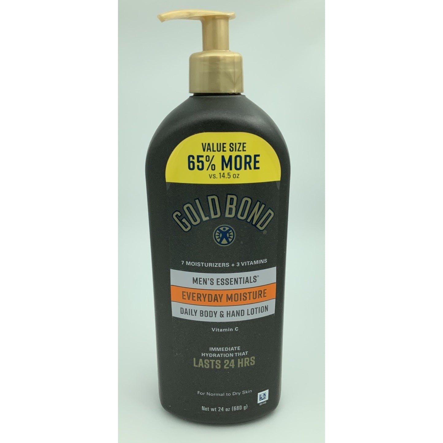 Gold Bond Men's Essentials Everyday Moisturizer Hand and Body Lotion, 24 oz
