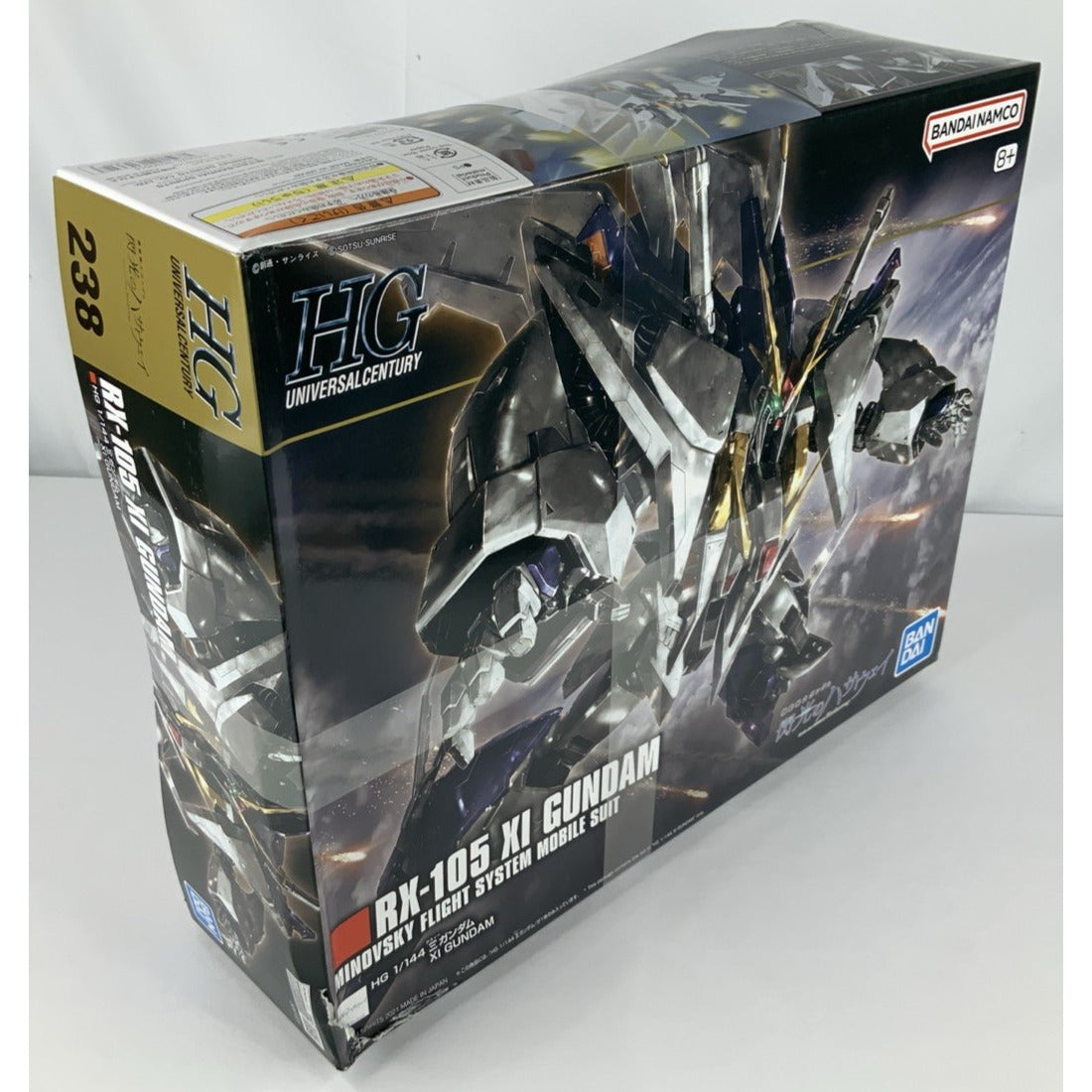 BANDAI HG XI Gundam RX-105 Hathaway's Flash HGUC 1:144 model kit DISTRESSED BOX