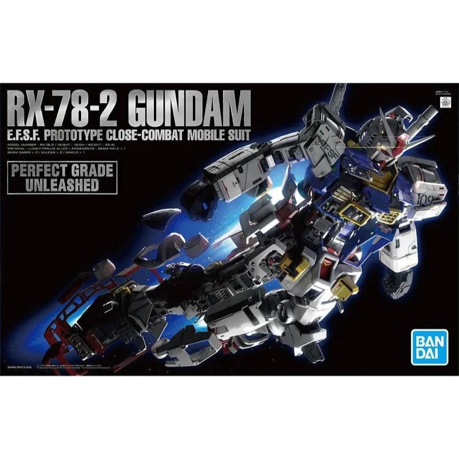 BANDAI PG RX-78-2 Gundam Mobile Suit Unleashed model kit DISTRESSED BOX