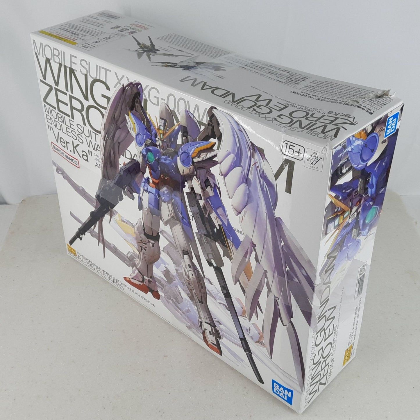 BANDAI MG Wing Gundam Zero EW Ver. Ka XXXG-00W0 1:100 model kit DISTRESSED BOX