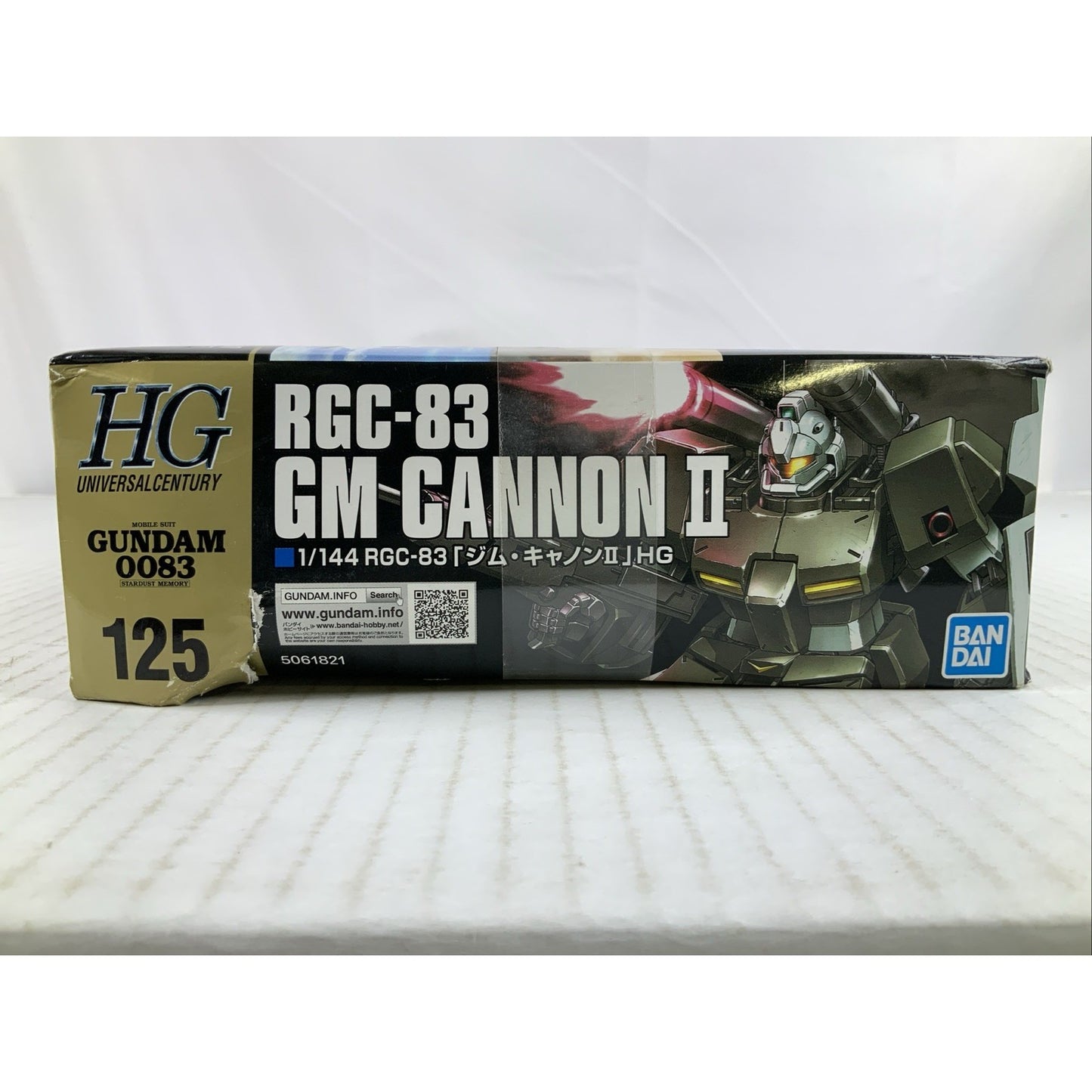 BANDAI HG GM Cannon II Gundam RGC-83 0083 HGUC 1:144 model kit DISTRESSED BOX