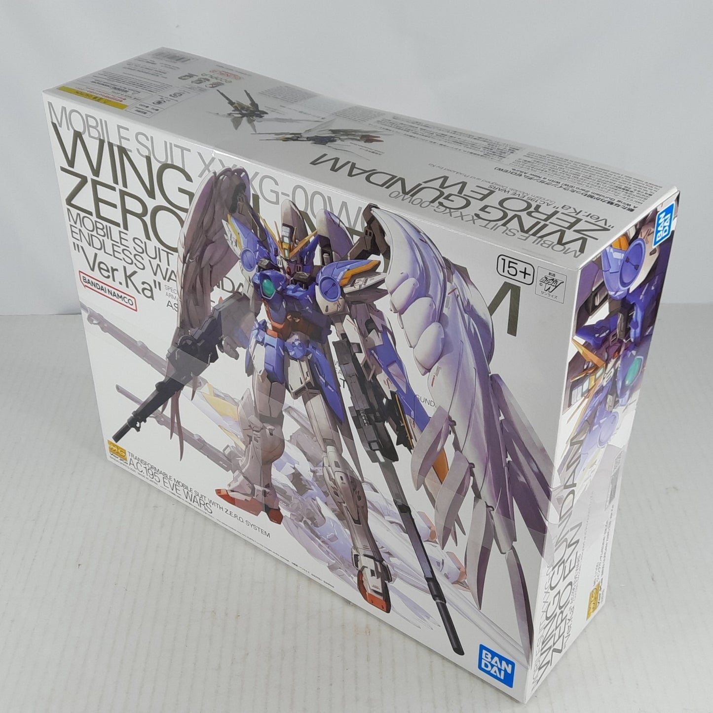 BANDAI MG Wing Gundam Zero EW Ver.Ka XXXG-00W0 1:100 model kit DISTRESSED BOX