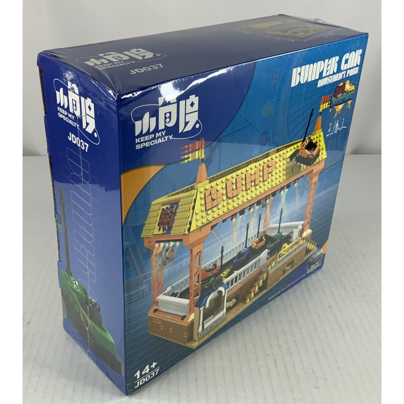 Bumper Cars Dodgems Amusement Park Ride Building Block Compatible Motorized Set