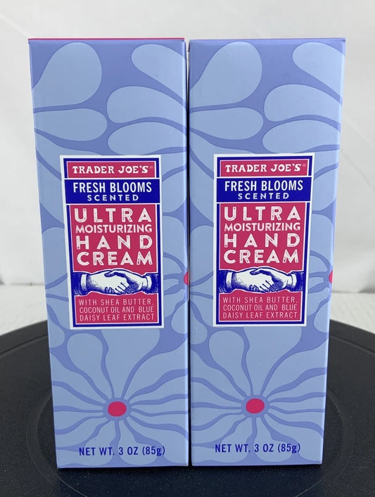 Trader Joe's Fresh Blooms Hand Cream Ultra Moisturizing 2 tubes 3 oz each