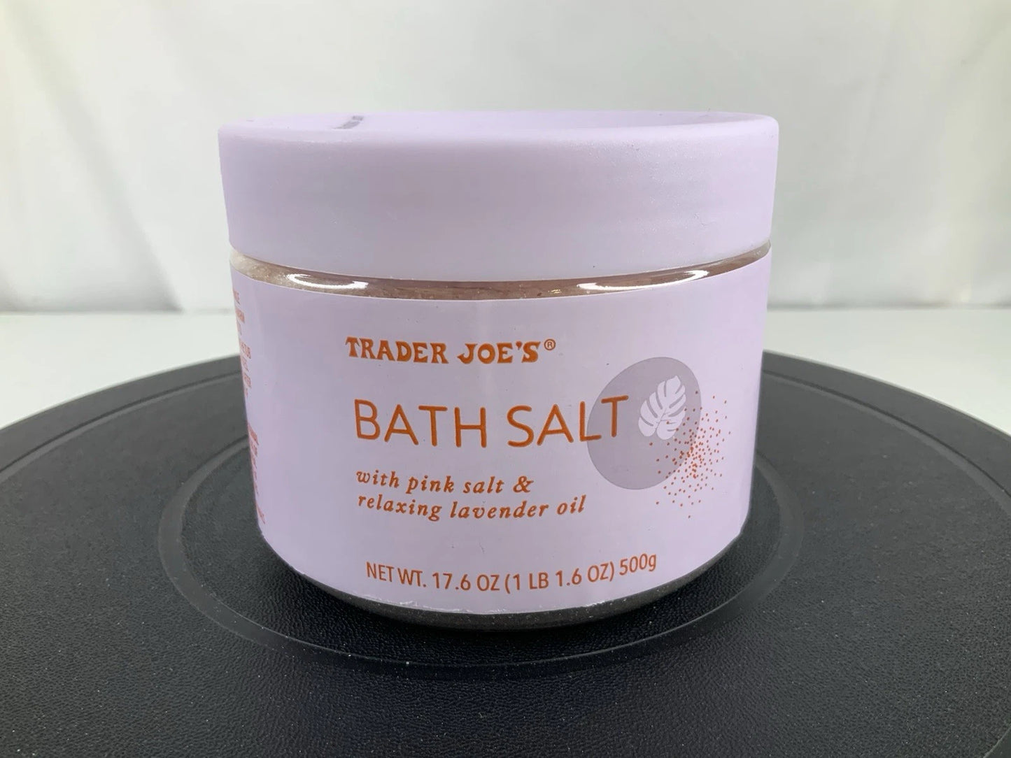 Trader Joe's Bath Salt with Pink Salt & Relaxing Lavender Oil 17.6 OZ