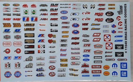 GOFER RACING DECALS Drag Racing goodies SHEET 1:24 1:25 CAR MODEL 11049