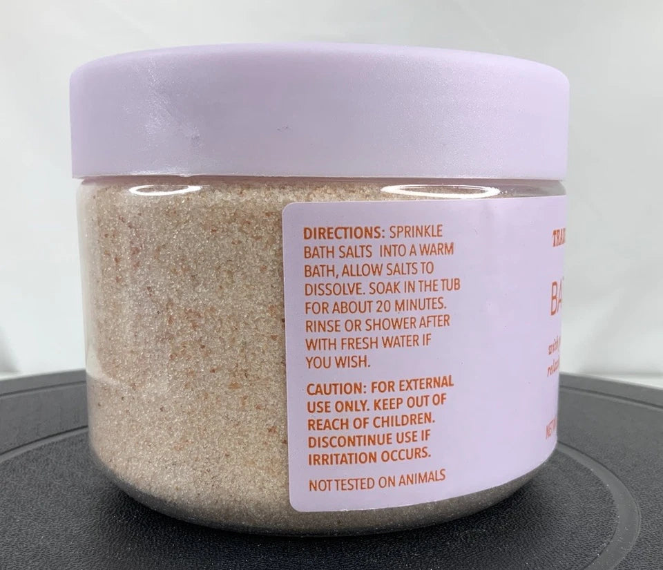 Trader Joe's Bath Salt with Pink Salt & Relaxing Lavender Oil 17.6 OZ