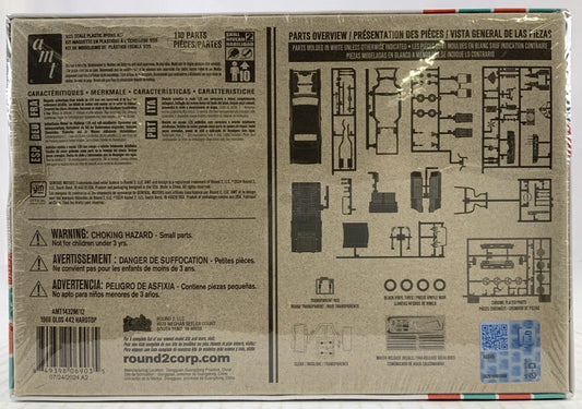 AMT 1966 Oldsmobile 442 Hardtop W-30 1:25 Model Kit DISTRESSED BOX