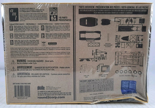 AMT 1940 Ford Coupe 2T 1:25 model kit DISTRESSED BOX