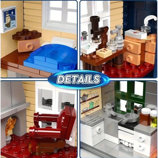 Sherlock Holmes Building Block Book Set Baker Street London Compatible Brick Set