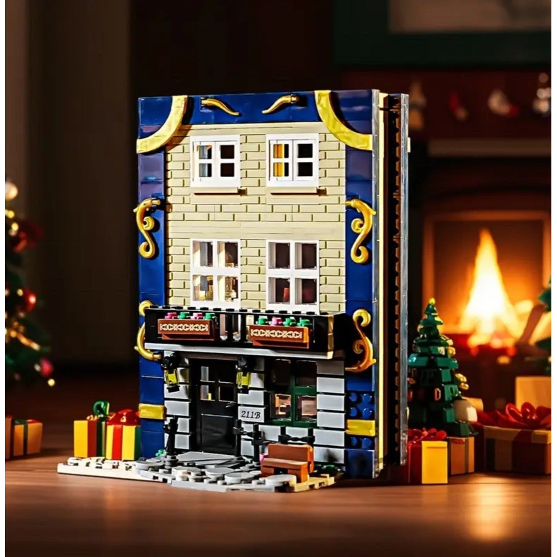 Sherlock Holmes Building Block Book Set Baker Street London Compatible Brick Set