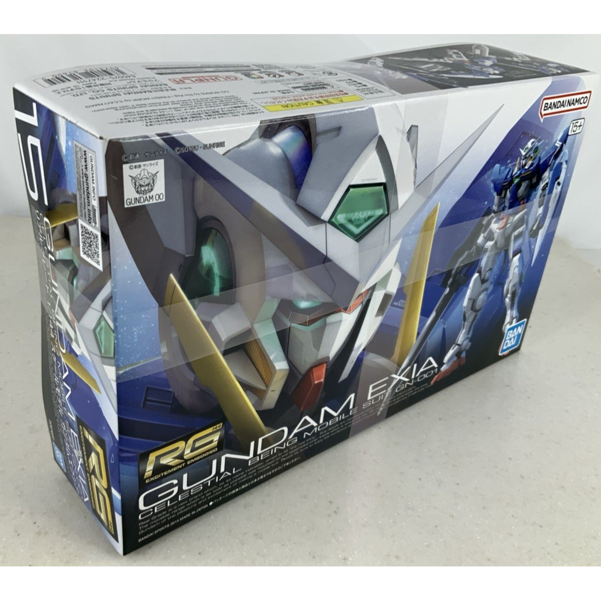 BANDAI RG Gundam Exia 00 GN-001 15 1:144 model kit DISTRESSED BOX