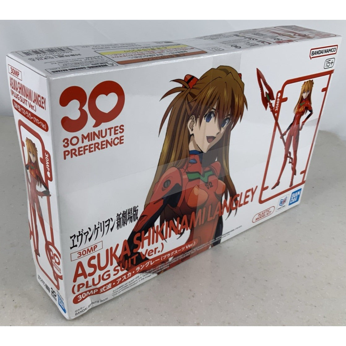 BANDAI 30MP Asuka Shikinami Langley Plug Suit very model kit DISTRESSED BOX