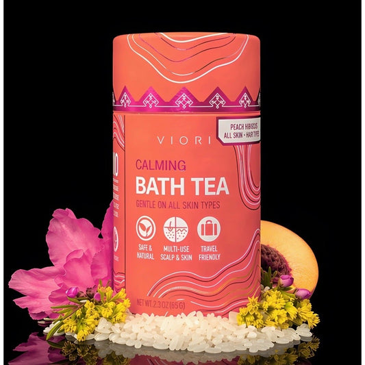 Viori Peach Hibiscus Calming Bath Tea Limited Edition