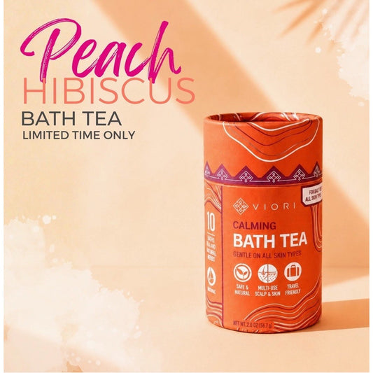 Viori Peach Hibiscus Calming Bath Tea Limited Edition