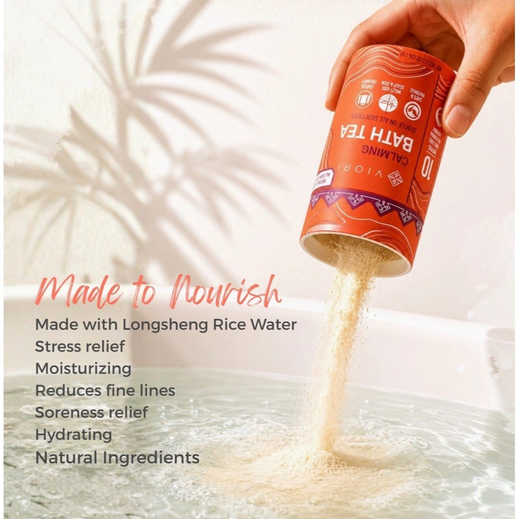 Viori Peach Hibiscus Calming Bath Tea Limited Edition