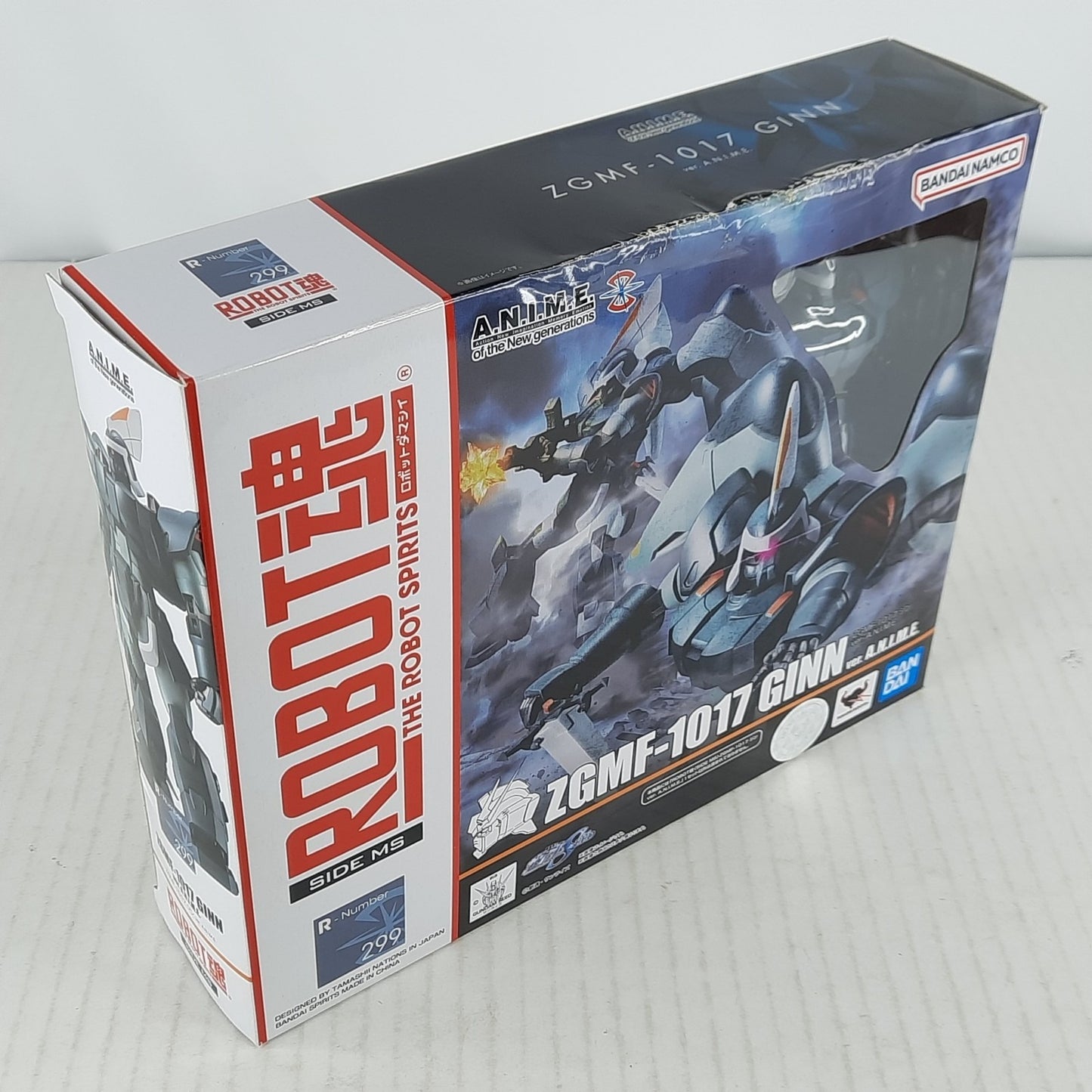 Bandai Gundam Robot Spirits ZGMF-1017 Ginn ver A.N.I.M.E. figure DISTRESSED BOX