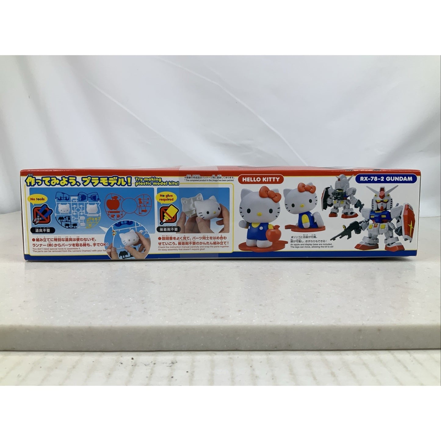 BANDAI Hello Kitty RX-78-2 Gundam SD EX Standard model kit DISTRESSED BOX