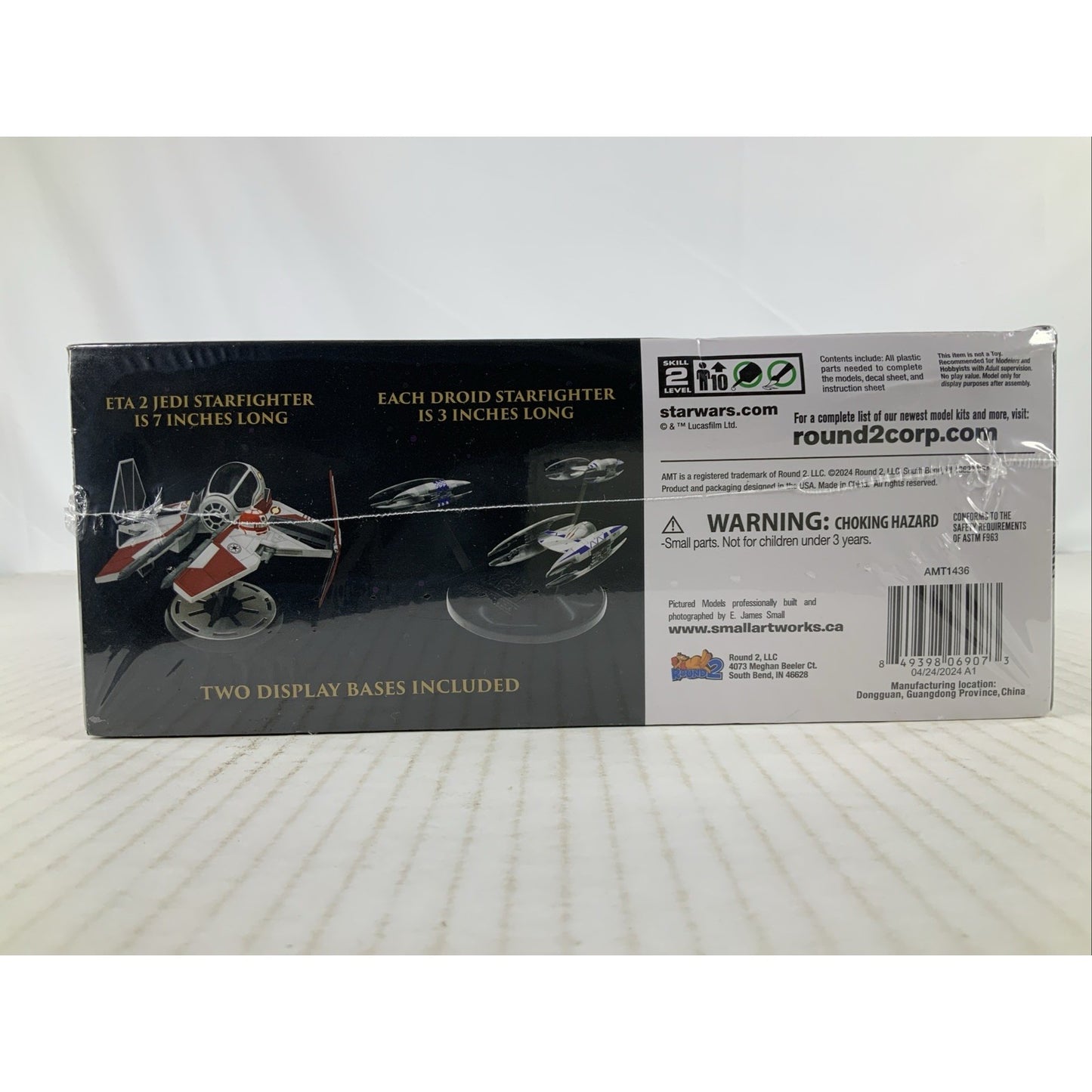 AMT Eta 2 Jedi Starfighter vs Droid Revenge Sith 1:48 model kit DISTRESSED BOX