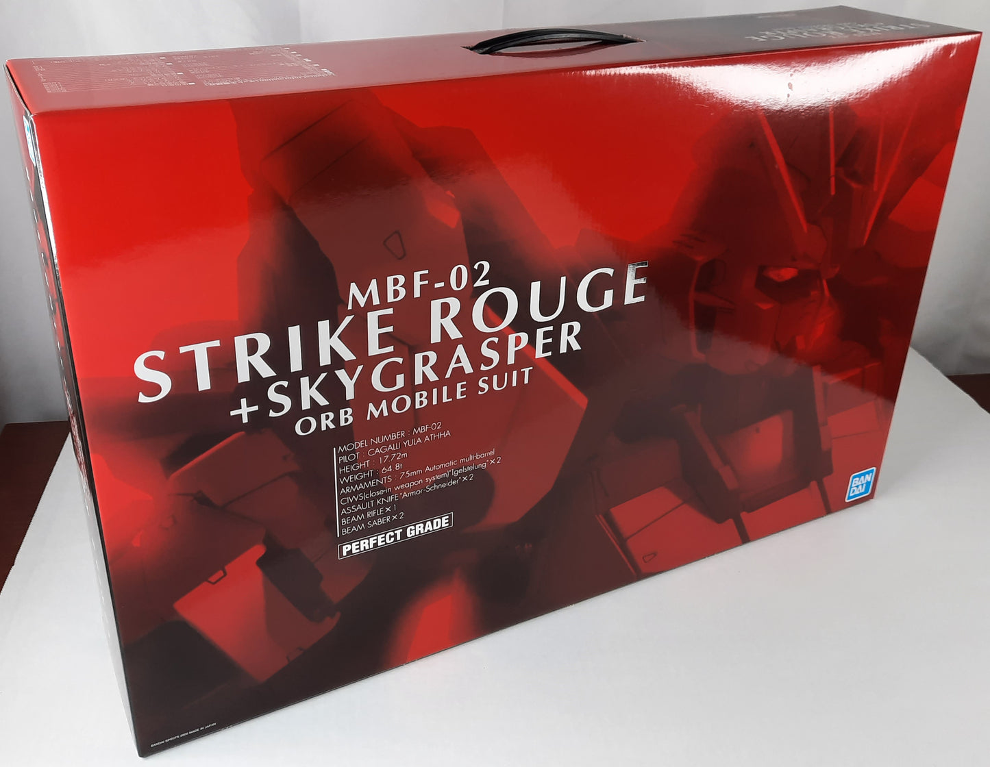 Bandai MBF-02 Strike Rouge + Skygrasper orb mobile suit gundam PERFECT GRADE