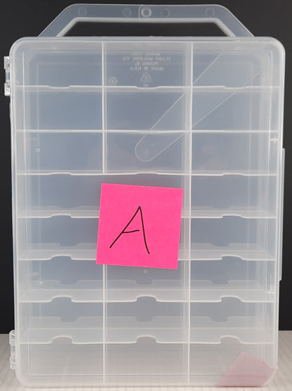 Clear Carry case fit 48 cars lots of Hot Wheels Matchbox diecast jammer DAMAGED A