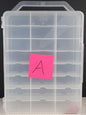 Clear Carry case fit 48 cars lots of Hot Wheels Matchbox diecast jammer DAMAGED A