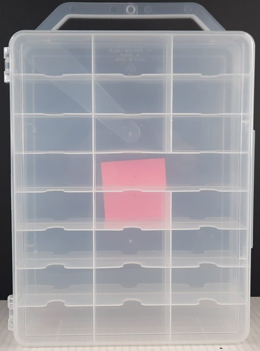 Clear Carry case fit 48 cars lots of Hot Wheels Matchbox diecast jammer DAMAGED A