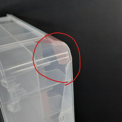 Clear Carry case fit 48 cars lots of Hot Wheels Matchbox diecast jammer DAMAGED A