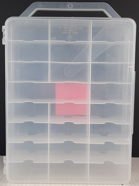 Clear Carry case fit 48 cars lots of Hot Wheels Matchbox diecast jammer DAMAGED B