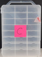 Clear Carry case fit 48 cars lots of Hot Wheels Matchbox diecast jammer DAMAGED C