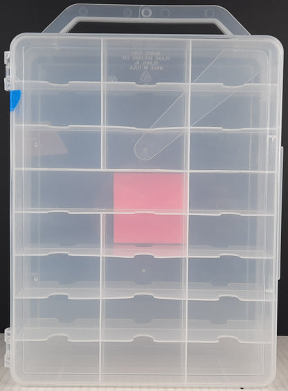 Clear Carry case fit 48 cars lots of Hot Wheels Matchbox diecast jammer DAMAGED C