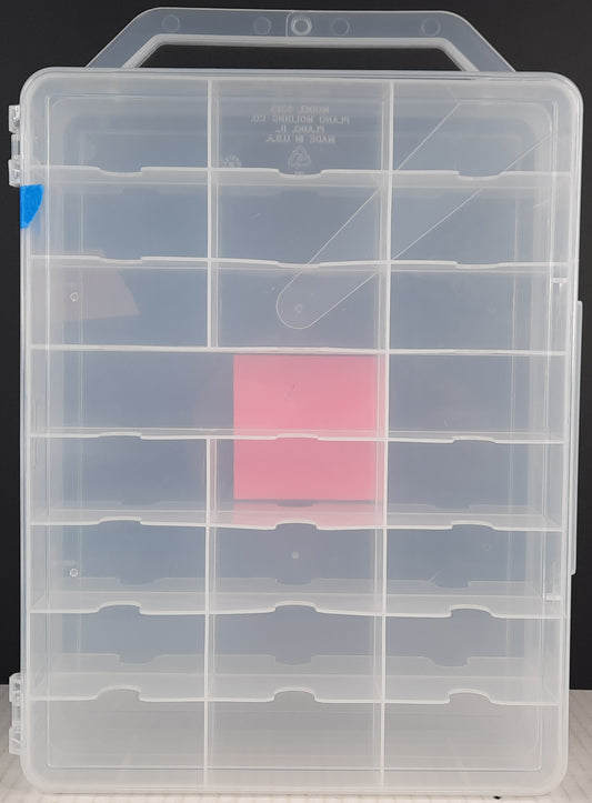 Clear Carry case fit 48 cars lots of Hot Wheels Matchbox diecast jammer DAMAGED C