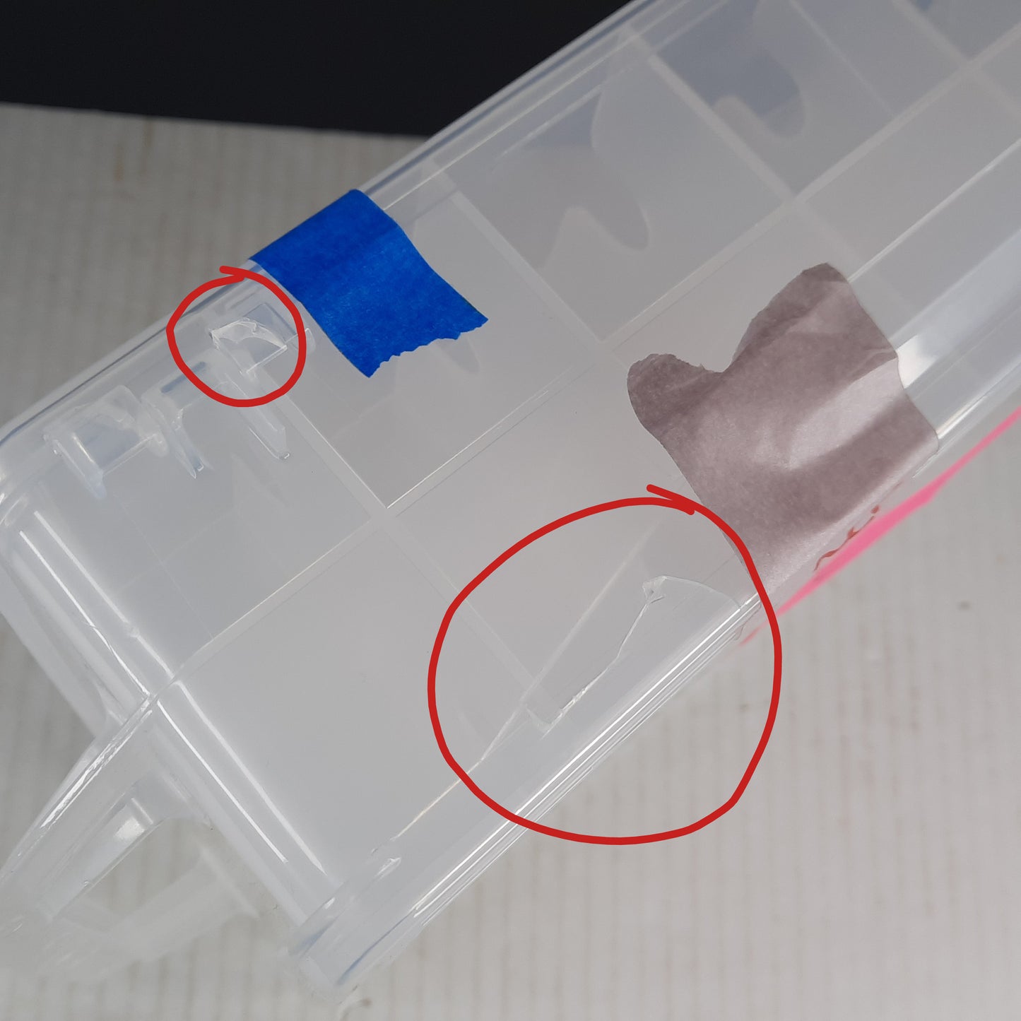 Clear Carry case fit 48 cars lots of Hot Wheels Matchbox diecast jammer DAMAGED C