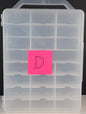 Clear Carry case fit 48 cars lots of Hot Wheels Matchbox diecast jammer DAMAGED D