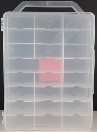 Clear Carry case fit 48 cars lots of Hot Wheels Matchbox diecast jammer DAMAGED D