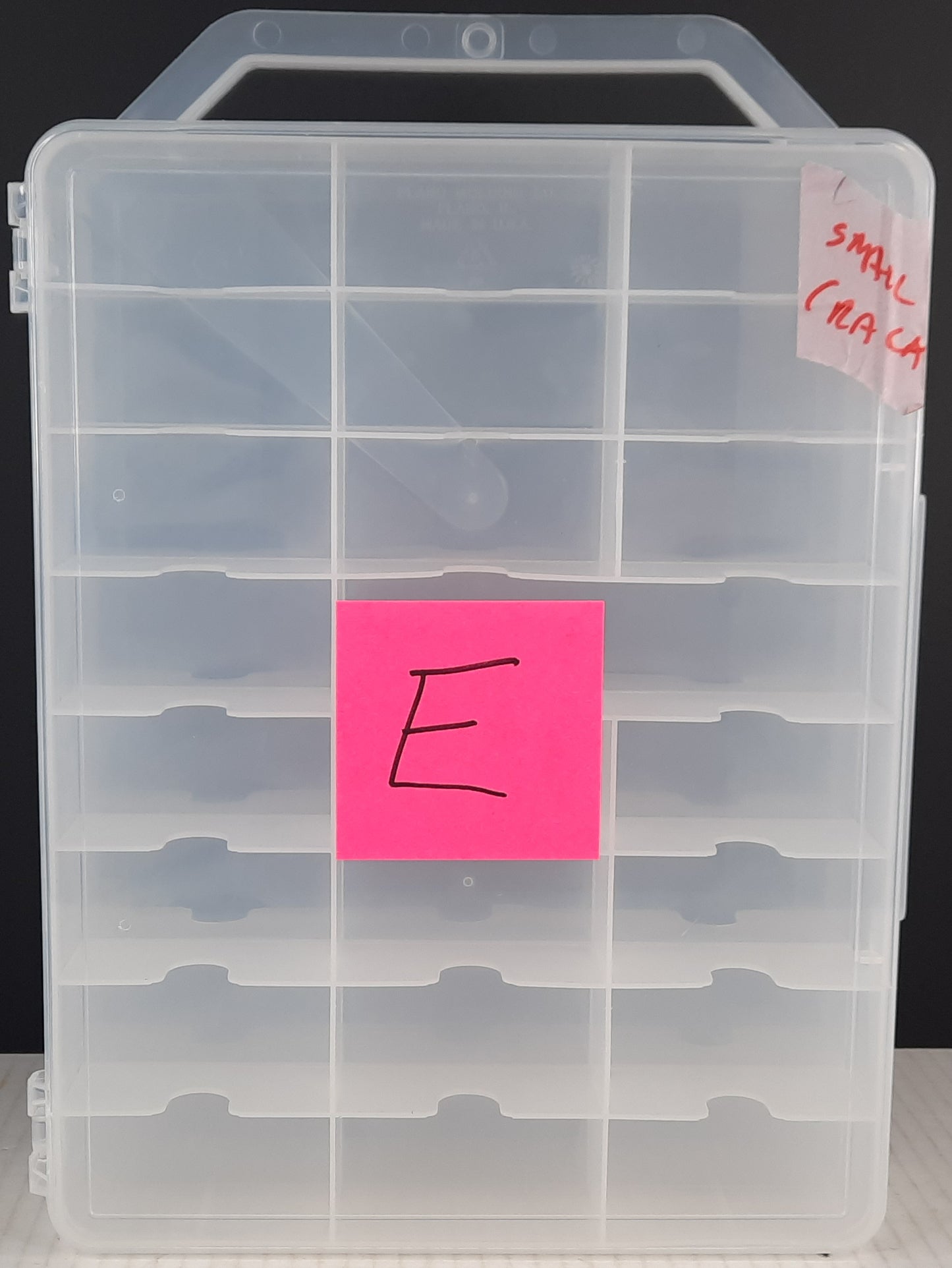 Clear Carry case fit 48 cars lots of Hot Wheels Matchbox diecast jammer DAMAGED E