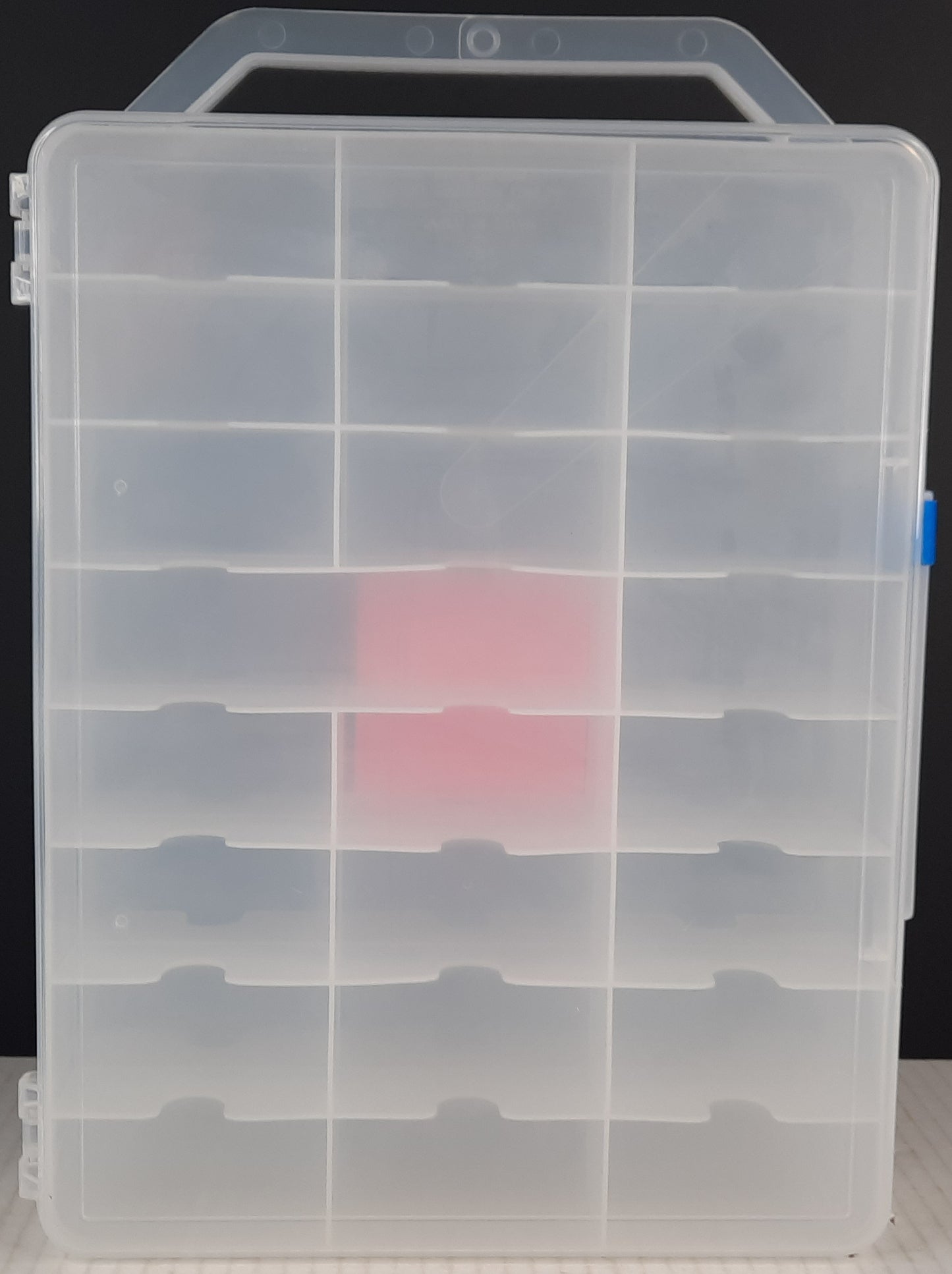 Clear Carry case fit 48 cars lots of Hot Wheels Matchbox diecast jammer DAMAGED E