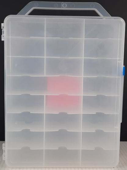 Clear Carry case fit 48 cars lots of Hot Wheels Matchbox diecast jammer DAMAGED E