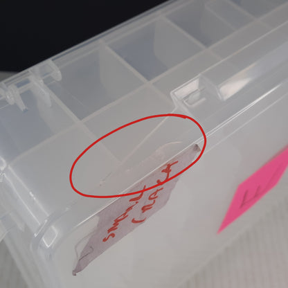 Clear Carry case fit 48 cars lots of Hot Wheels Matchbox diecast jammer DAMAGED E