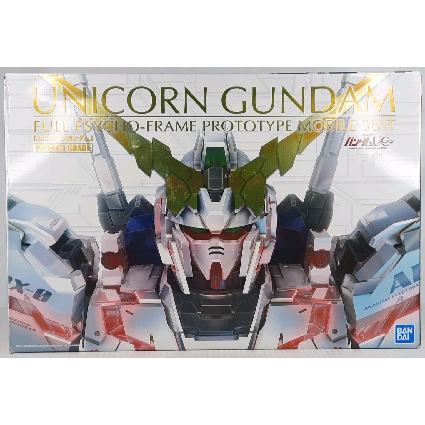 BANDAI PG RX-0 Unicorn Full Psycho Frame 1:60 UC model kit DISTRESSED BOX